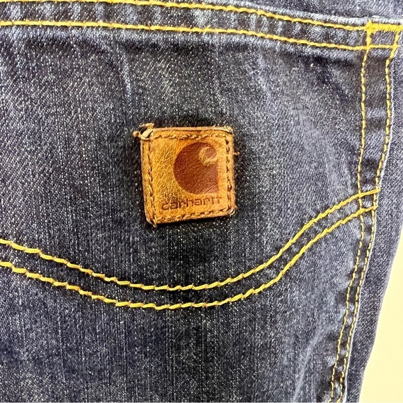 Carhartt Relaxed Straight Jeans Dark Wash Size 38/32 - Picture 9 of 14